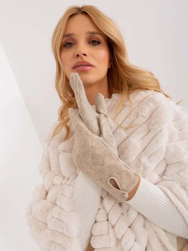 Wool Fashion Italia Gloves-AT-RK-239502.87-beige