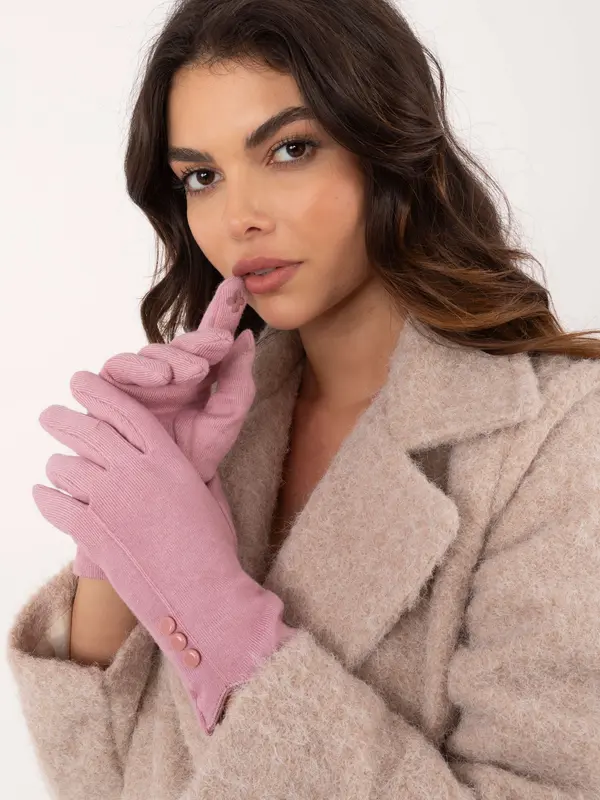 Wool Fashion Italia Gloves-AT-RK-239503.31-dark pink