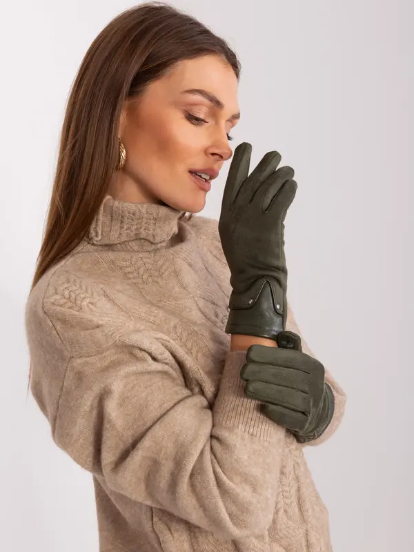 Wool Fashion Italia Gloves-AT-RK-239507.61P-khaki