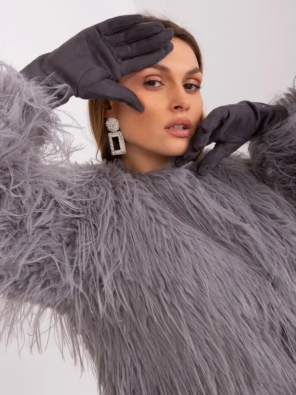 Wool Fashion Italia Gloves-AT-RK-239507.94P-dark gray