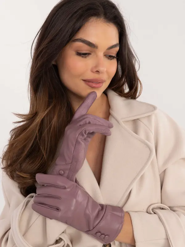 Wool Fashion Italia Gloves-AT-RK-239805.95-purple
