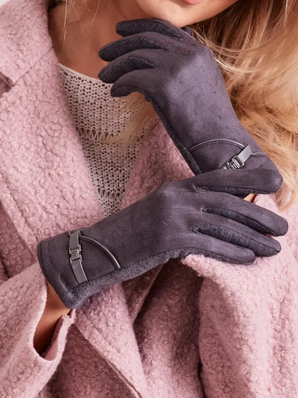 Wool Fashion Italia Gloves-AT-RK-902.08-dark gray