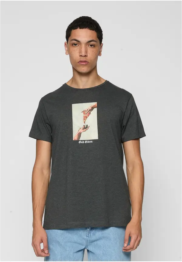 Mister Tee God Given Pizza Tee charcoal