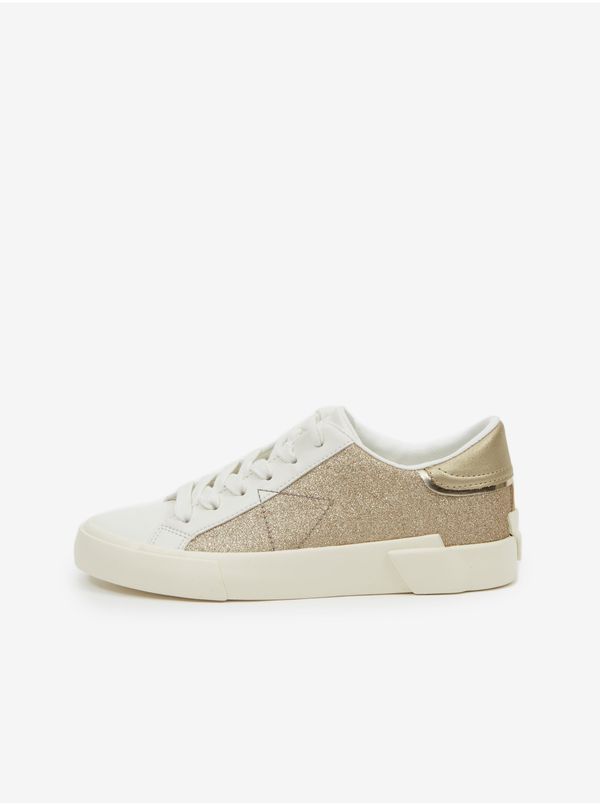 Guess Gold and cream women's sneakers Guess Wayne - Women