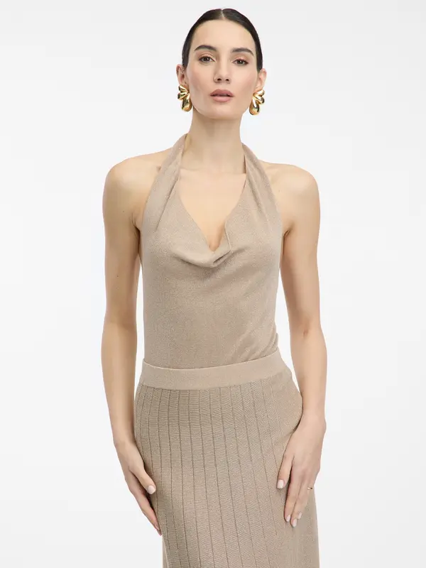 Orsay Gold Women's Neck Top ORSAY - Women's