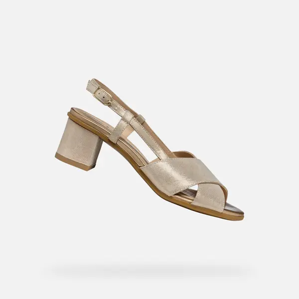 GEOX Gold women's sandals Geox Aurely 50 - Women's