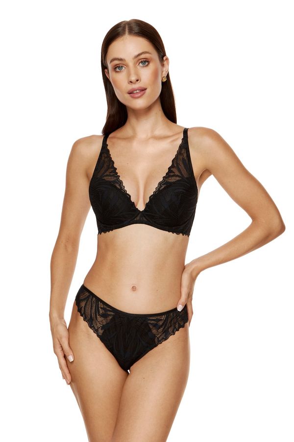 Gorteks Gorteks Eclipse lace push-up bra blac