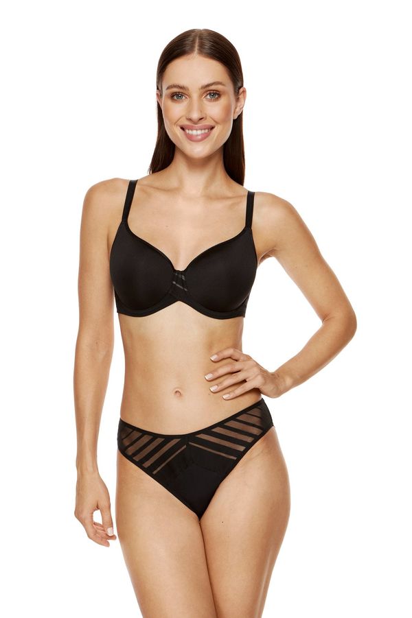 Gorteks Gorteks Luna smooth padded bra black