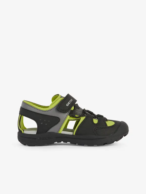 GEOX Green and Black Boys' Outdoor Sandals Geox Vaniett