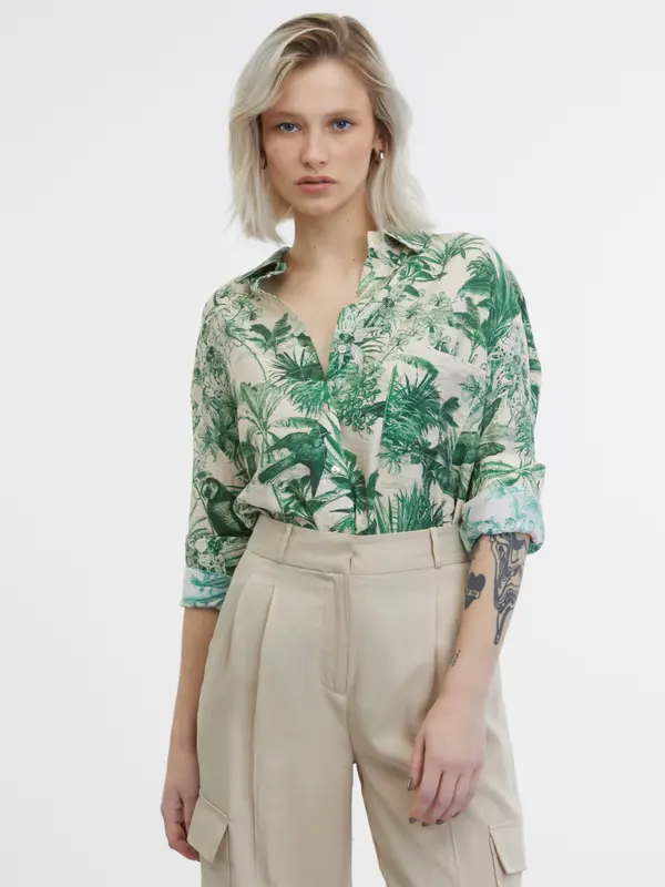 Orsay Green-beige women's shirt ORSAY - Women's