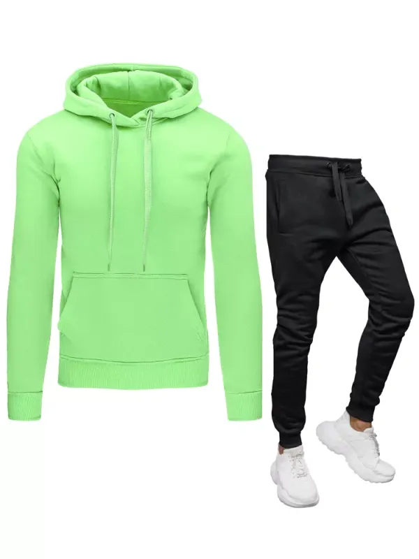 DStreet Green-black men's tracksuit Dstreet z