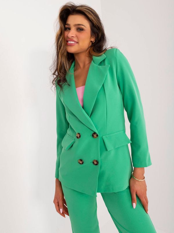 Fashionhunters Green elegant set with trousers
