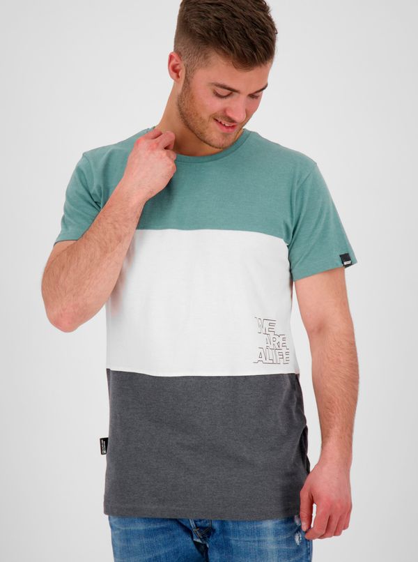 ALIFE AND KICKIN Green-gray men's T-shirt Alife and Kickin - Men's