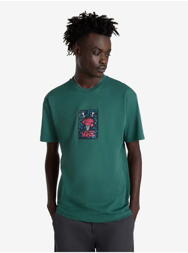 Vans Green men's T-shirt VANS Thinkv