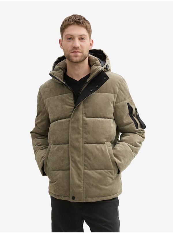 Tom Tailor Green men's winter quilted jacket Tom Tailor - Men's