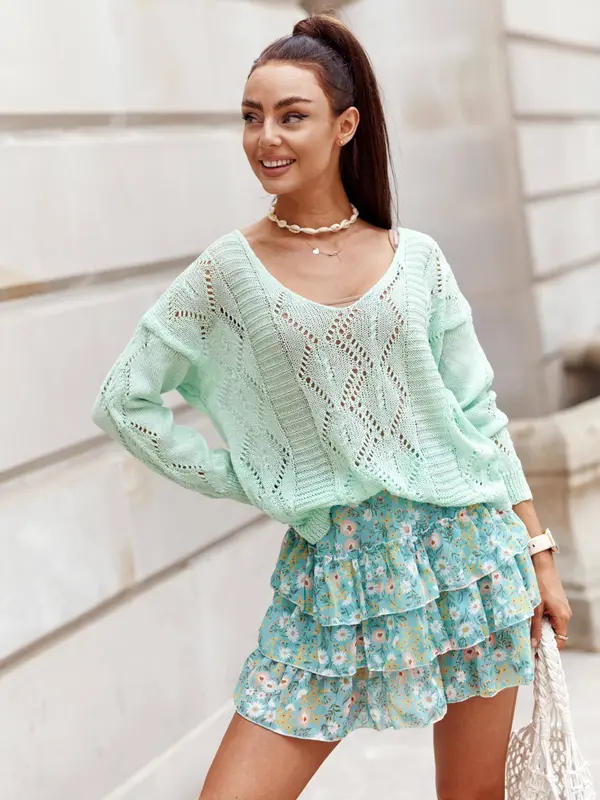 Yups Green sweater Yups cwd0457. R26