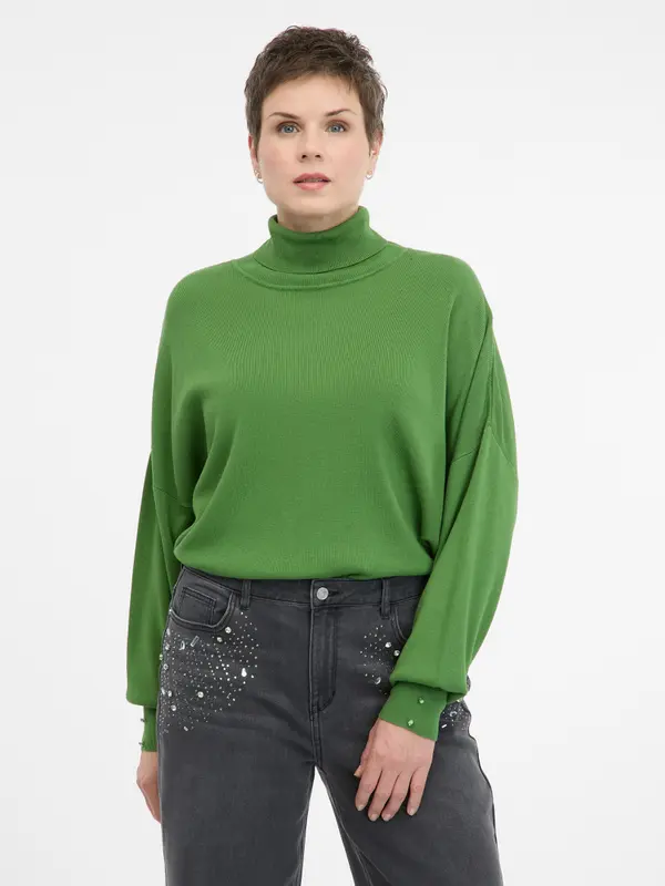 Orsay Green Women's Turtleneck Sweater ORSAY - Women's