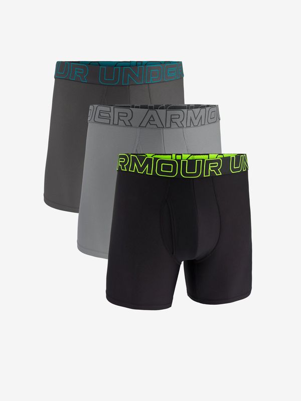 Under Armour Grey-black set of three Under Armour M UA Perf Tech Mesh 6in boxer shorts