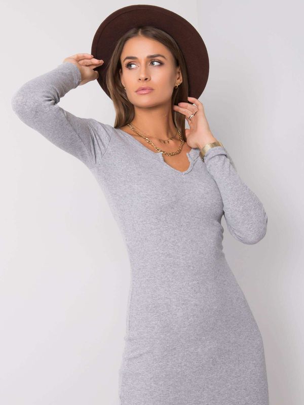 Fashionhunters Grey dress RUE PARIS