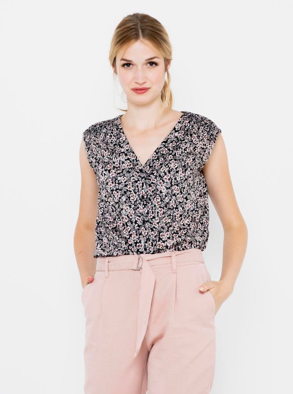 CAMAIEU Grey floral top CAMAIEU - Women