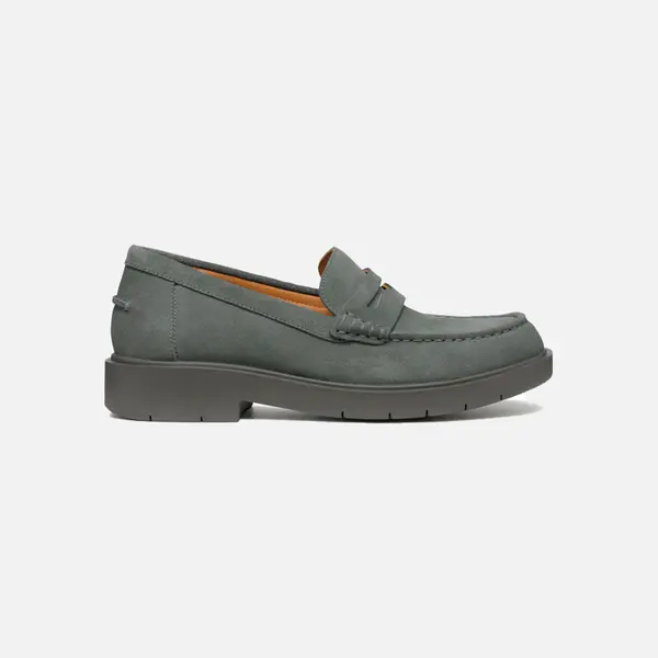 GEOX Grey-green women's loafers Geox Spherica Ec1 - Women's