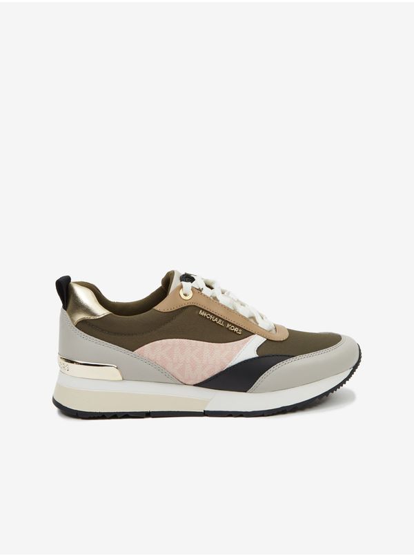 Michael Kors Grey-khaki women's leather sneakers Michael Kors - Women's