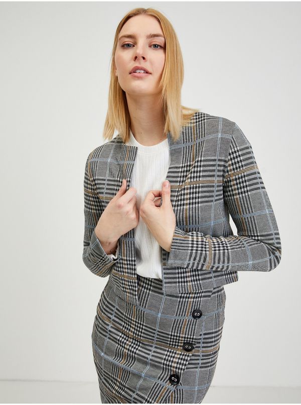 Orsay Grey ladies checkered jacket ORSAY - Ladies