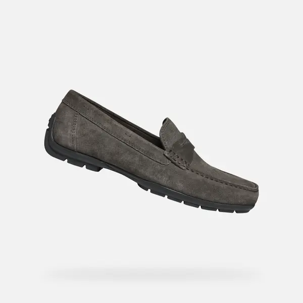GEOX Grey men's moccasins Geox Moner W 2FIT - Men's