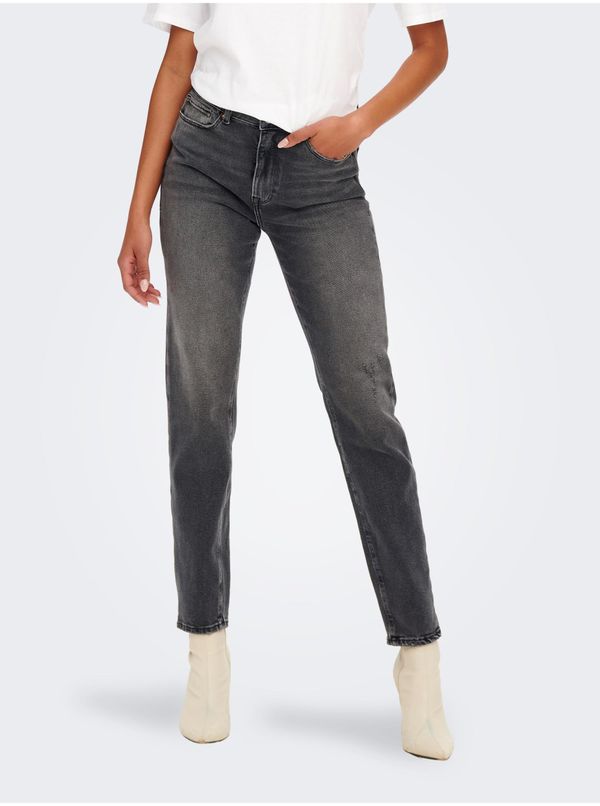 Only Grey straight fit jeans ONLY Emily - Women's
