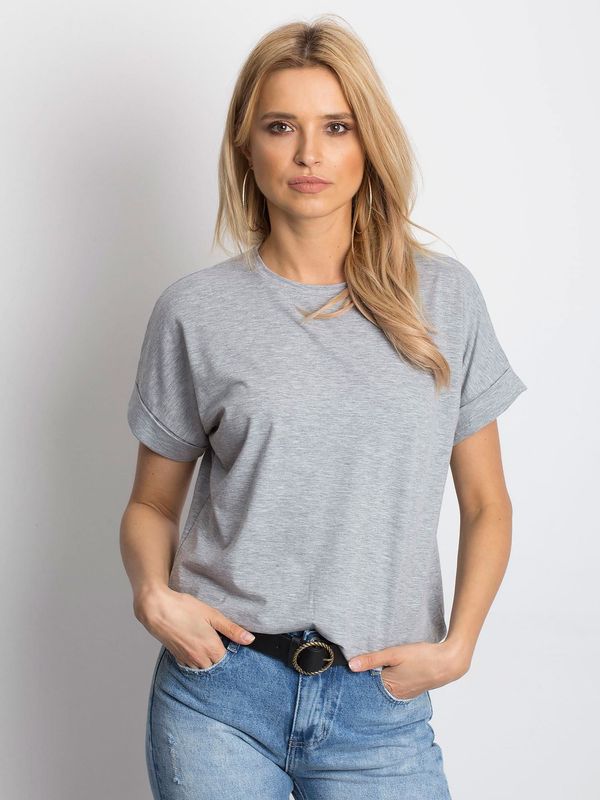 Fashionhunters Grey T-shirt Woodland