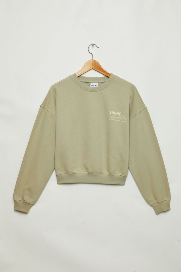 GRIMELANGE GRIMELANGE Arike Women's Print Detailed Gray Tracksuit Set