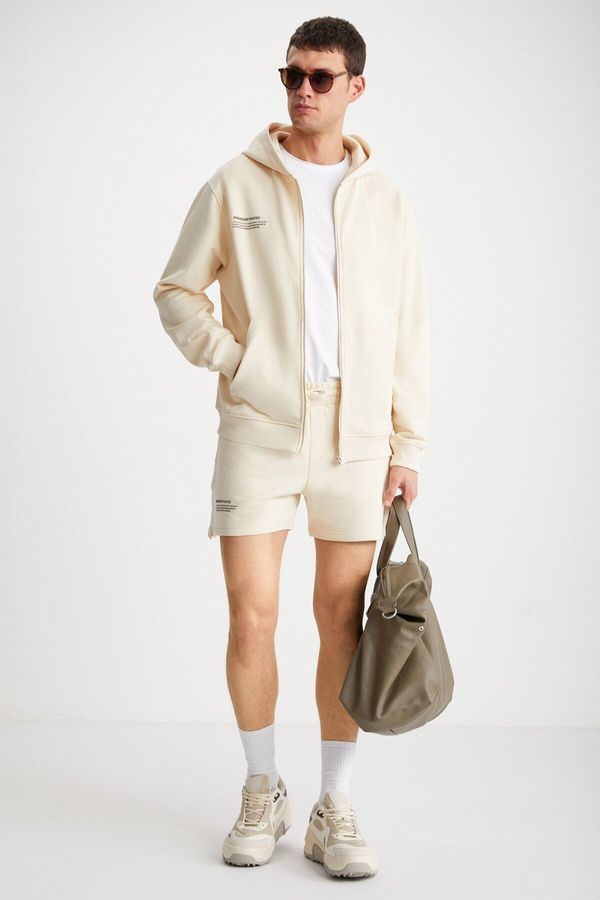 GRIMELANGE GRIMELANGE MAXWELL Men's 3 Thread Vanilla Sweatshir