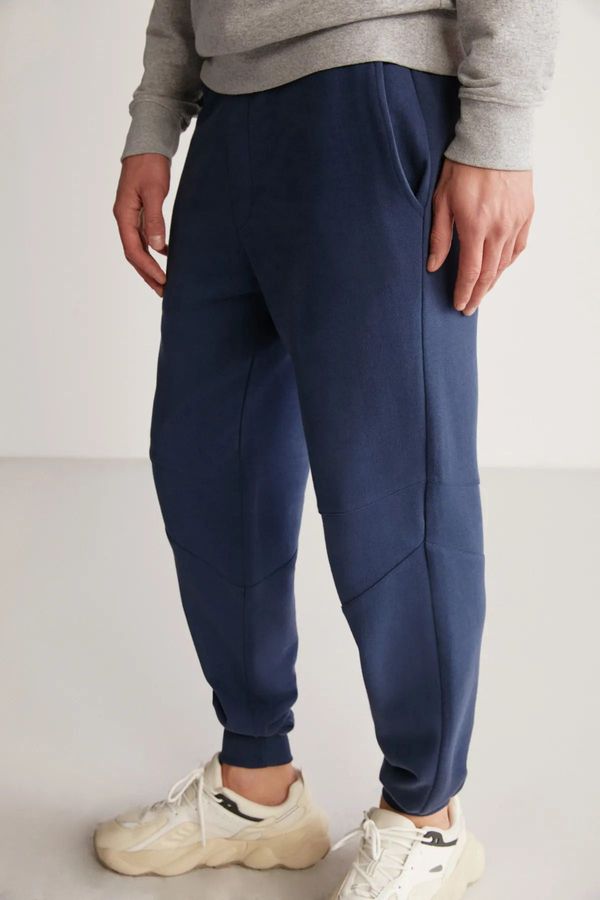 GRIMELANGE GRIMELANGE Paul Men's Regular Fit Navy Blue Sweatpants
