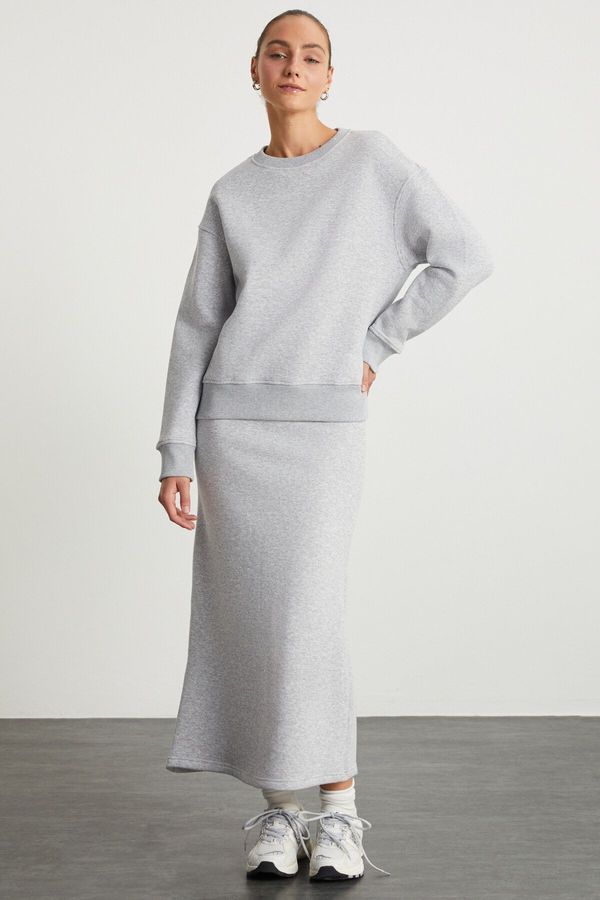 GRIMELANGE GRIMELANGE RIYA Women's 100% Organic Cotton 3 Thread Non-Rising Maxi Carmelange Skirt