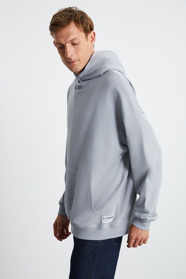 GRIMELANGE GRIMELANGE SANDER Men's Grey Sweatshir