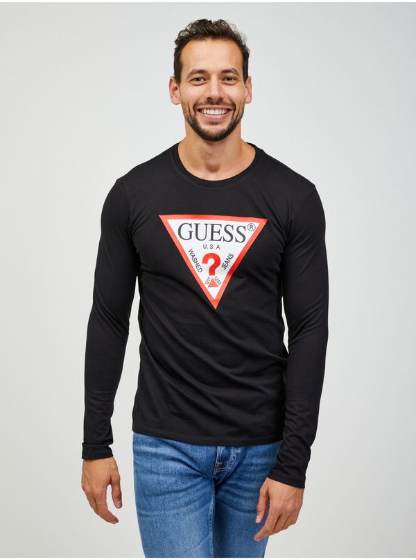 Guess Guess Man's Longsleeve Shirt M2YI31I3Z11 JBLK