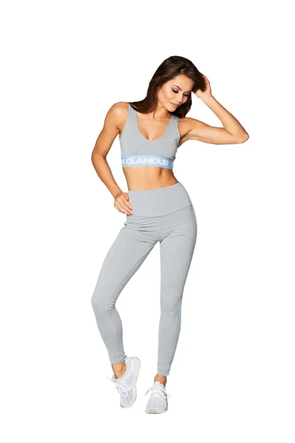 Gym Glamour Gym Glamour High Waist Leggings - Grey XS