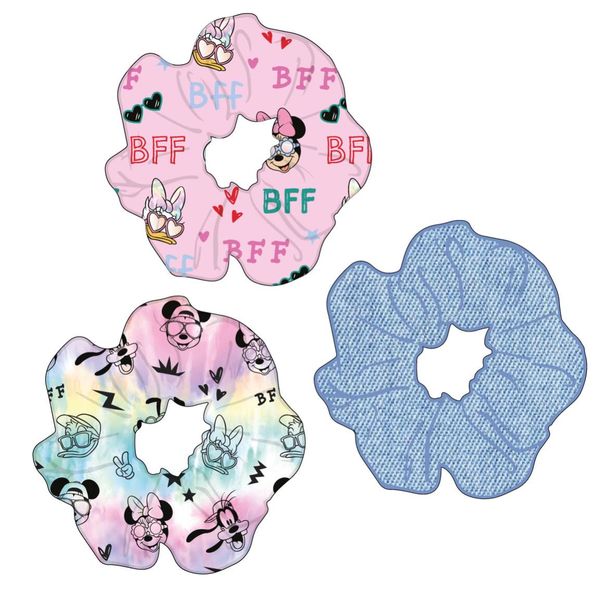 MINNIE HAIR ACCESSORIES SCRUNCHIES 3 PIECES MINNIE