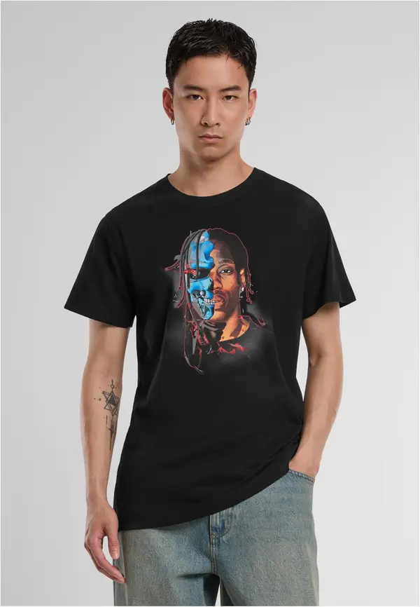 Mister Tee Half Face Tee black