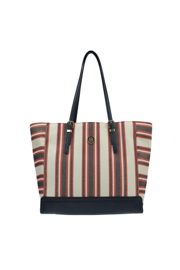 Tommy Hilfiger Handbag - TOMMY HILFIGER HONEY EW TOTE CANVAS STRIPE