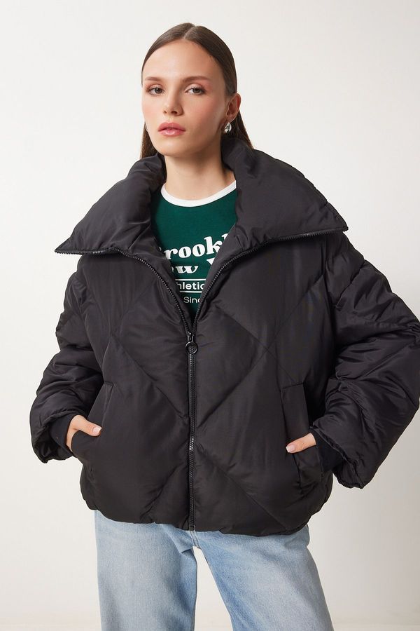 Happiness İstanbul Happiness İstanbul Women's Black Oversize Down Coat