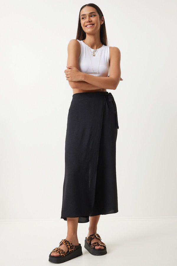 Happiness İstanbul Happiness İstanbul Women's Black Skirt Look Ayrobin Shalwar Trousers