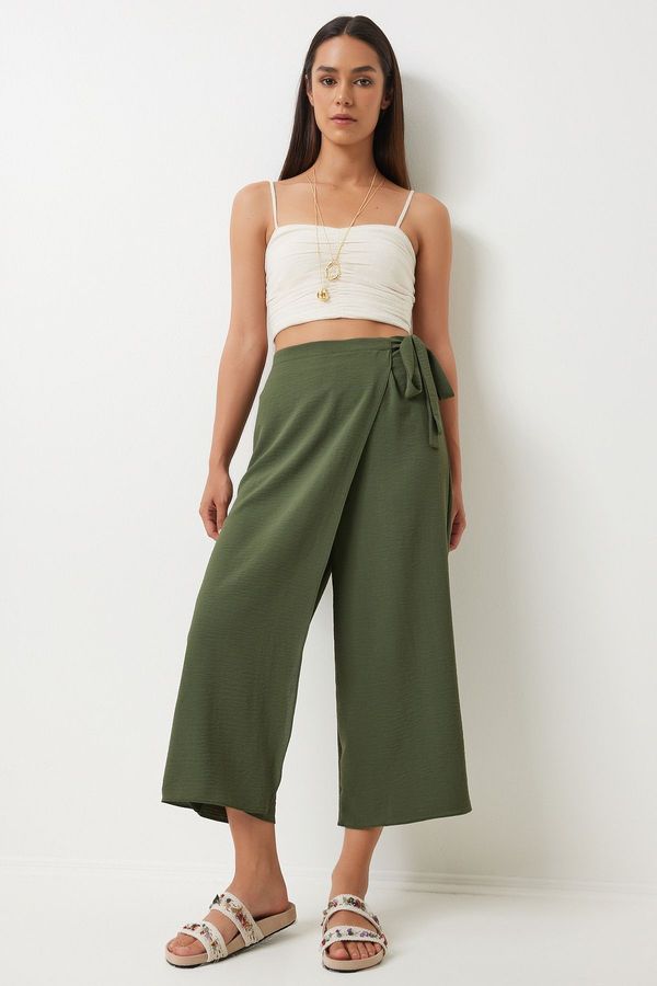 Happiness İstanbul Happiness İstanbul Women's Khaki Skirt Look Ayrobin Shalwar Trousers