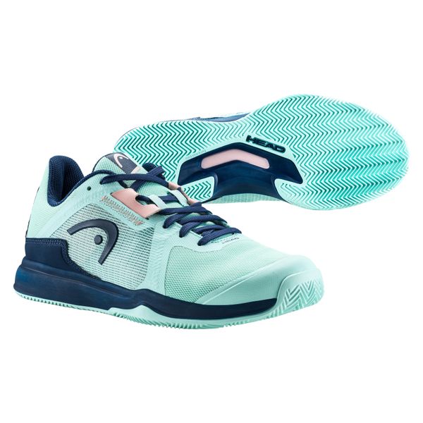 Head Head Sprint Team 3.5 Clay Aqua/Dark Blue EUR 41 Women's Tennis Shoes