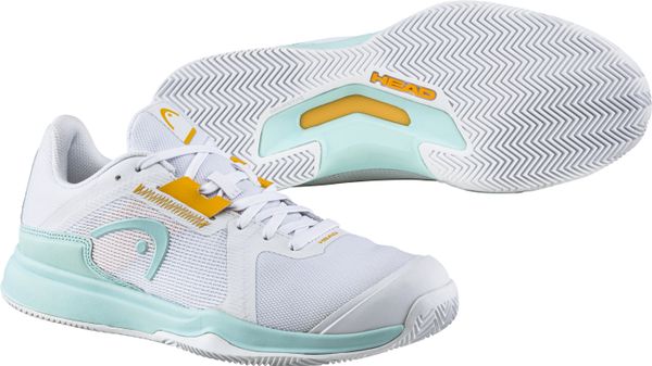 Head Head Sprint Team 3.5 Clay White/Aqua EUR 41 Women's Tennis Shoes