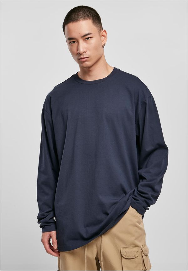 UC Men Heavy Oversized Garment Dye Long Sleeve Dark Blue