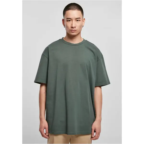 Urban Classics Heavy Oversized Garment Dye Tee bottlegreen