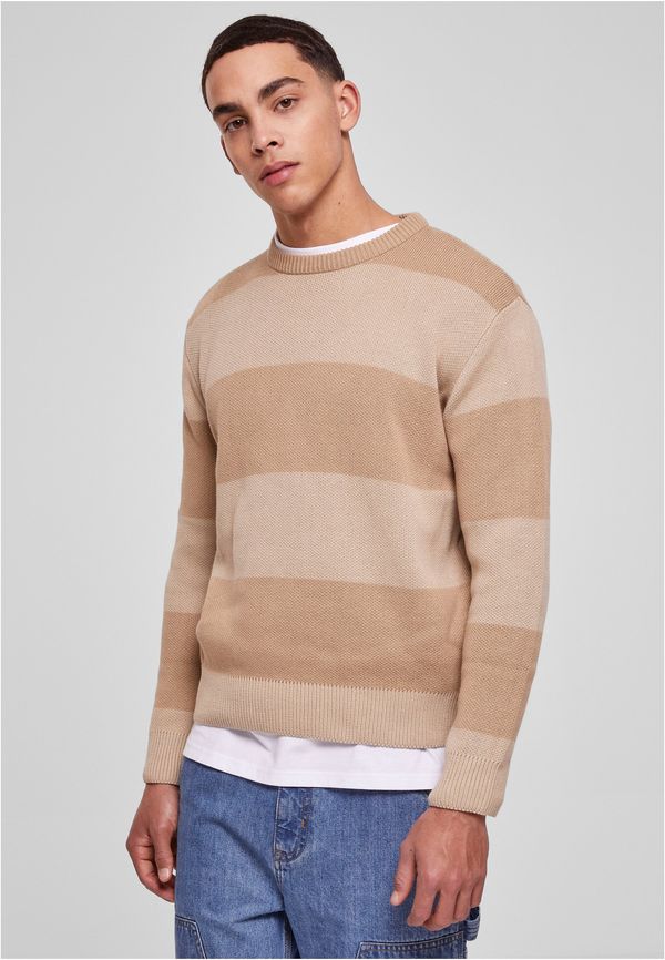 UC Men Heavy oversized striped sweatshirt warmsand/wetsand