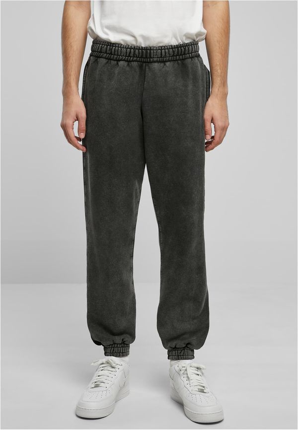 Urban Classics Heavy Stone Washed Sweatpants - Black