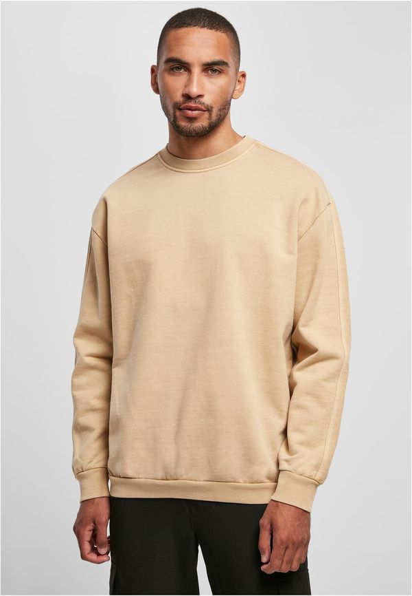 UC Men Heavy Terry Garment Dye Crew union beige